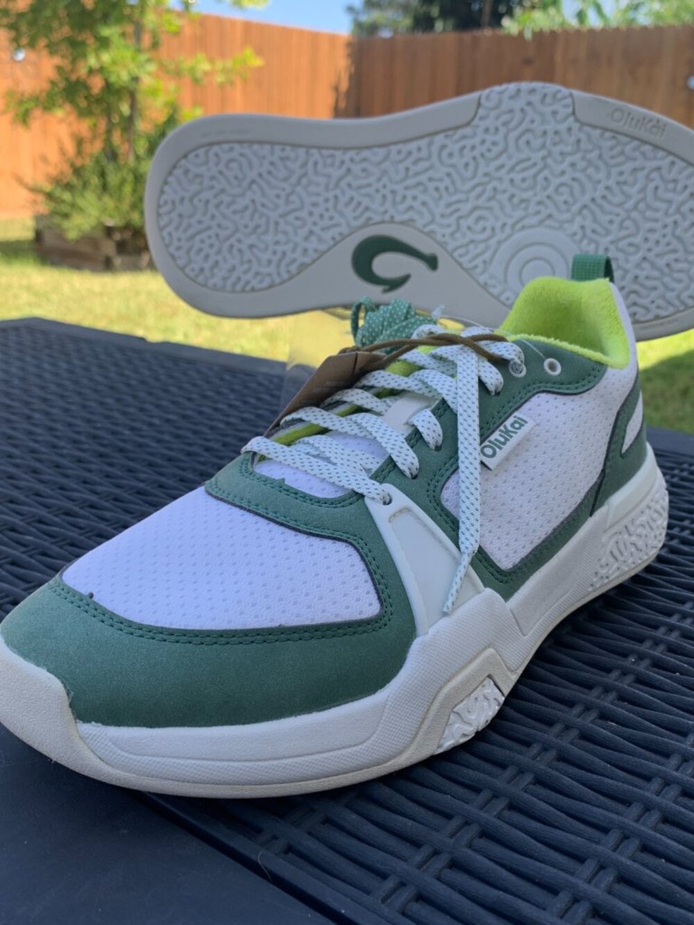 OluKai Anau Mens 10.5 Pickleball Sneaker Non-Marking Court Shoes 10545-WBSE